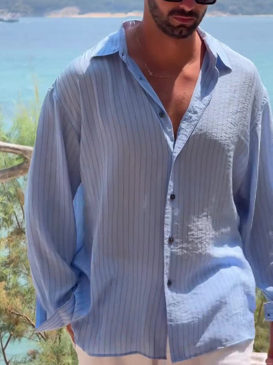 Camisa informal ,azul cielo