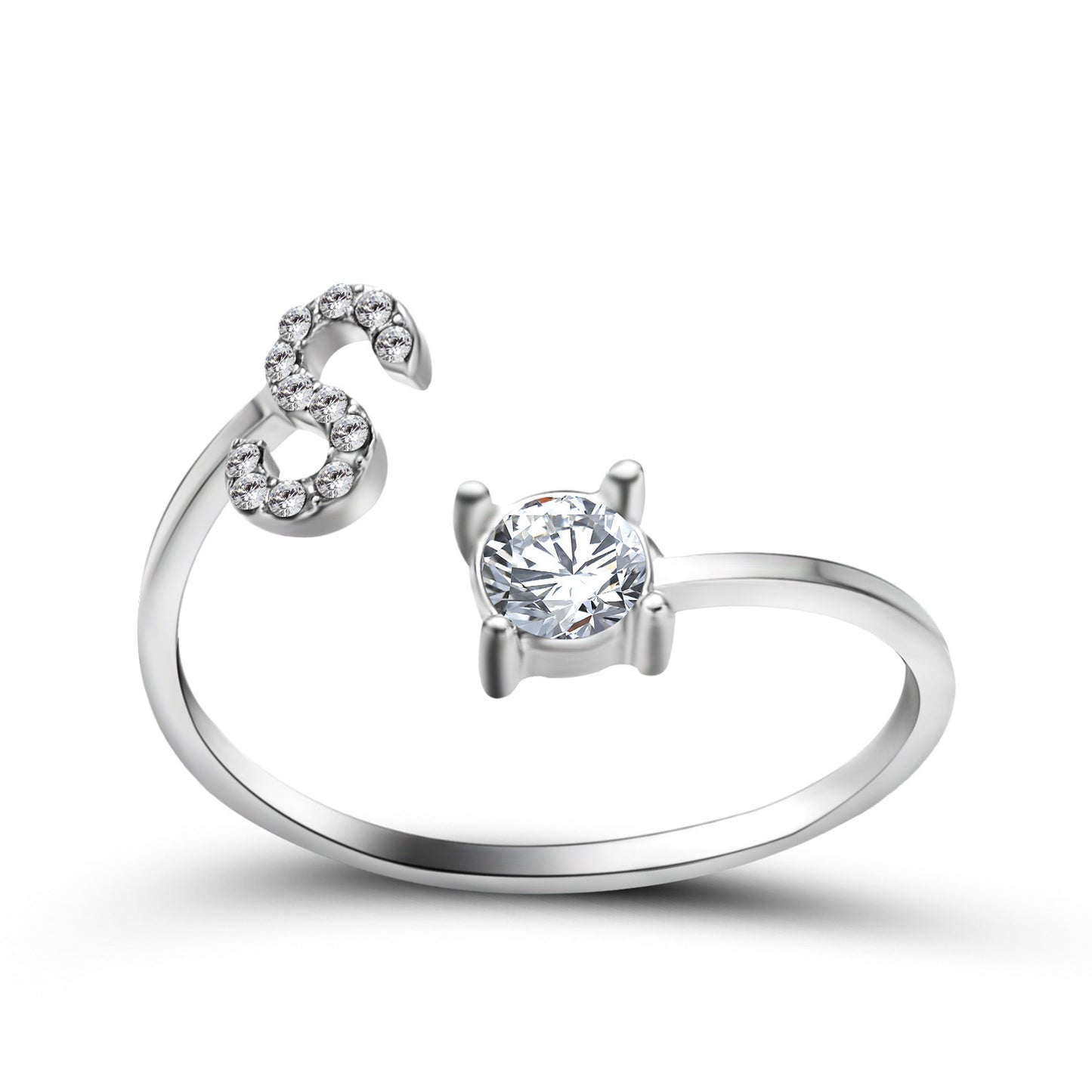 Anillo con inicial VINTAGE
