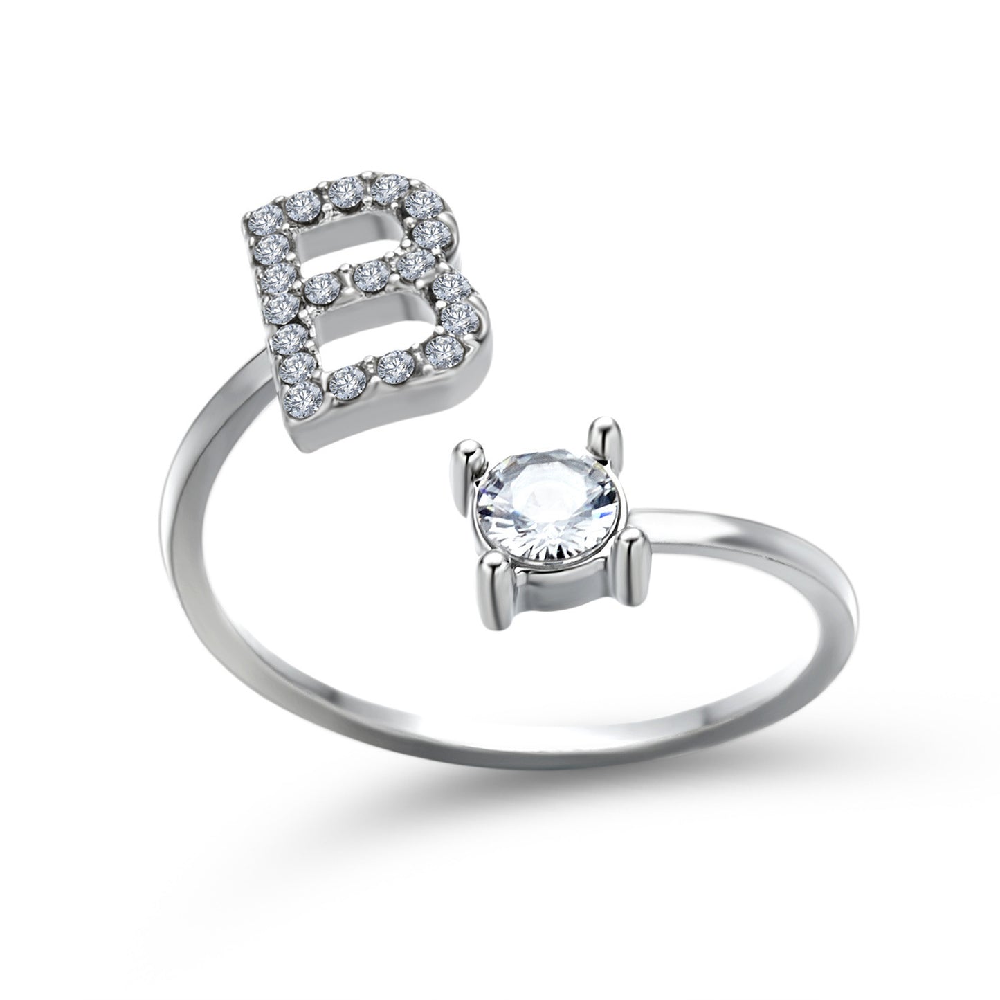 Anillo con inicial VINTAGE