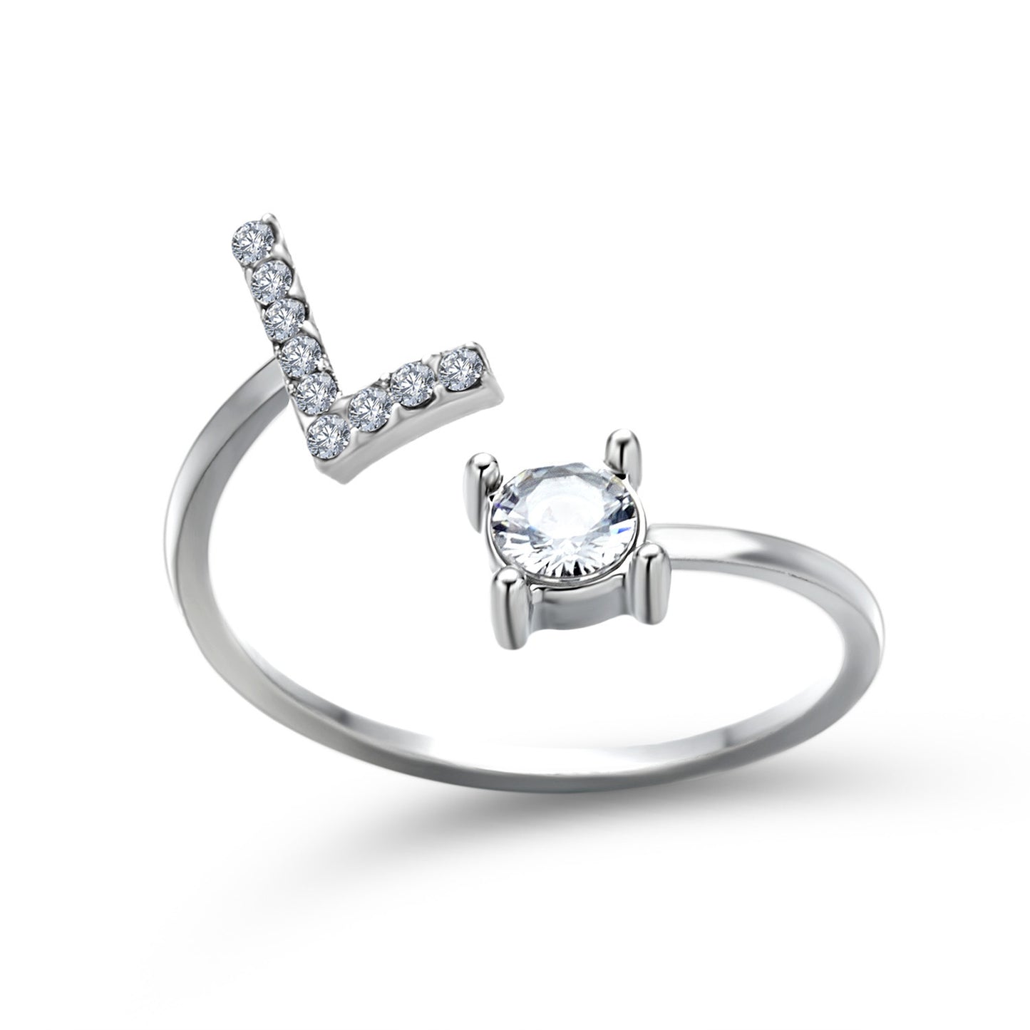 Anillo con inicial VINTAGE