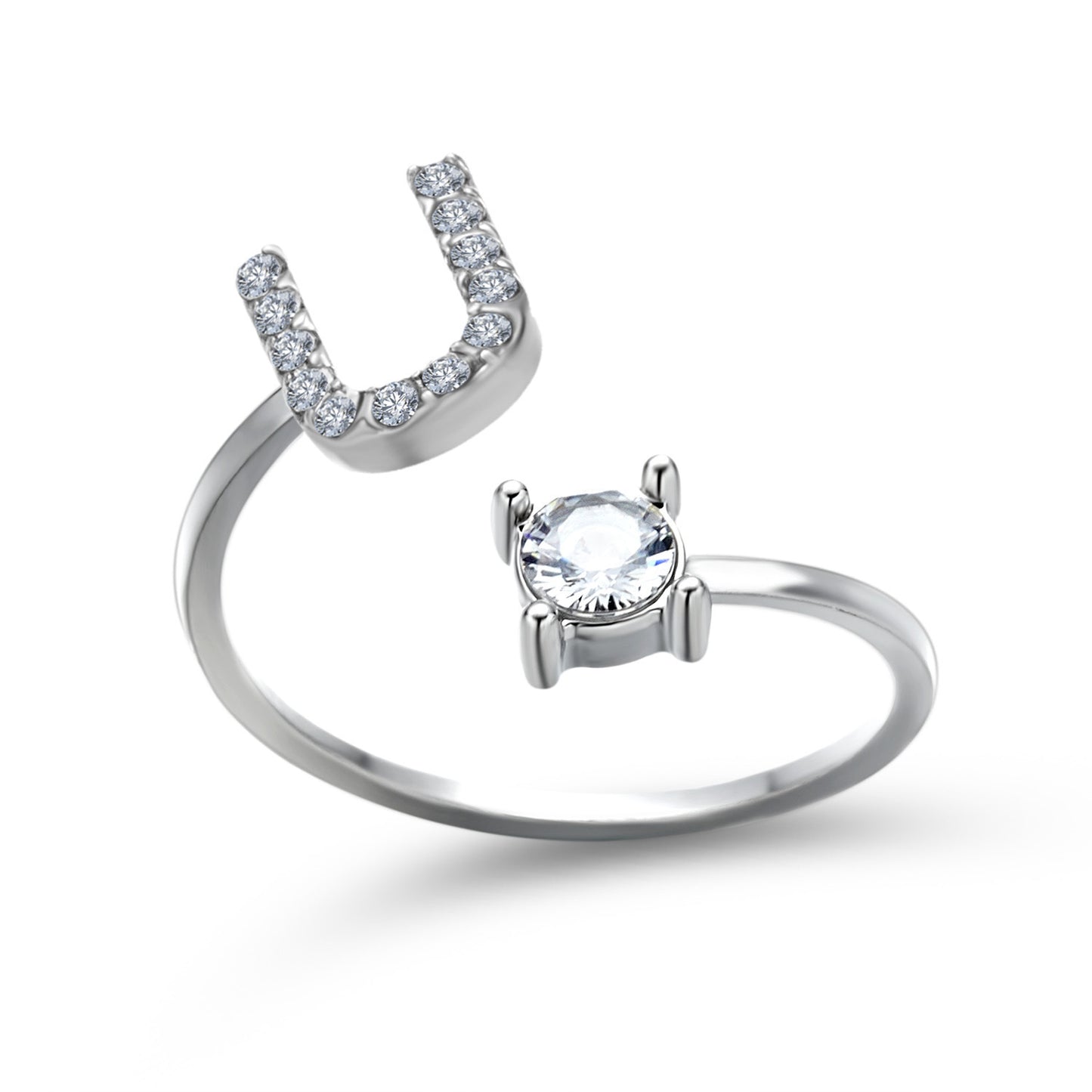 Anillo con inicial VINTAGE