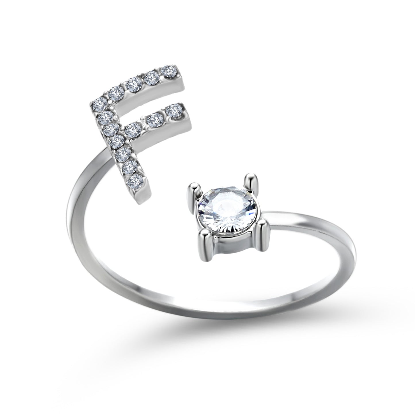 Anillo con inicial VINTAGE