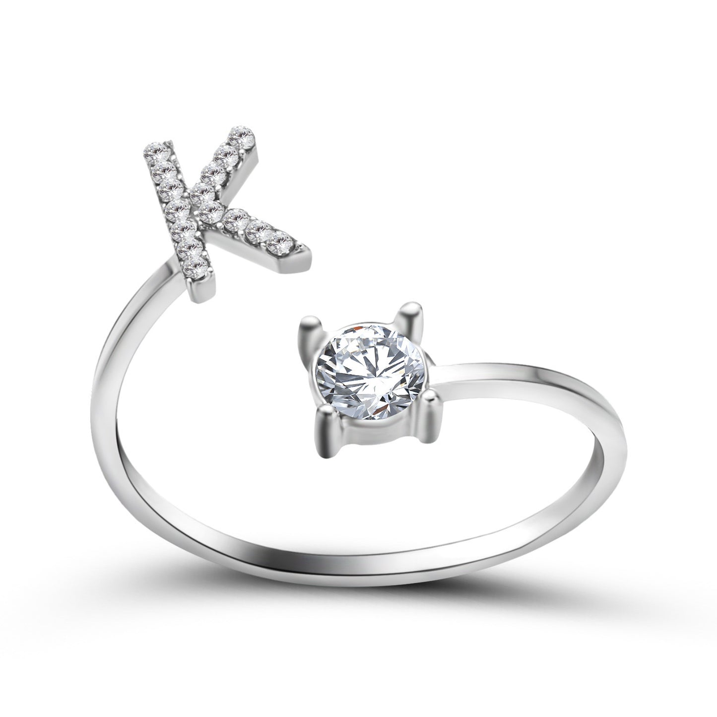 Anillo con inicial VINTAGE