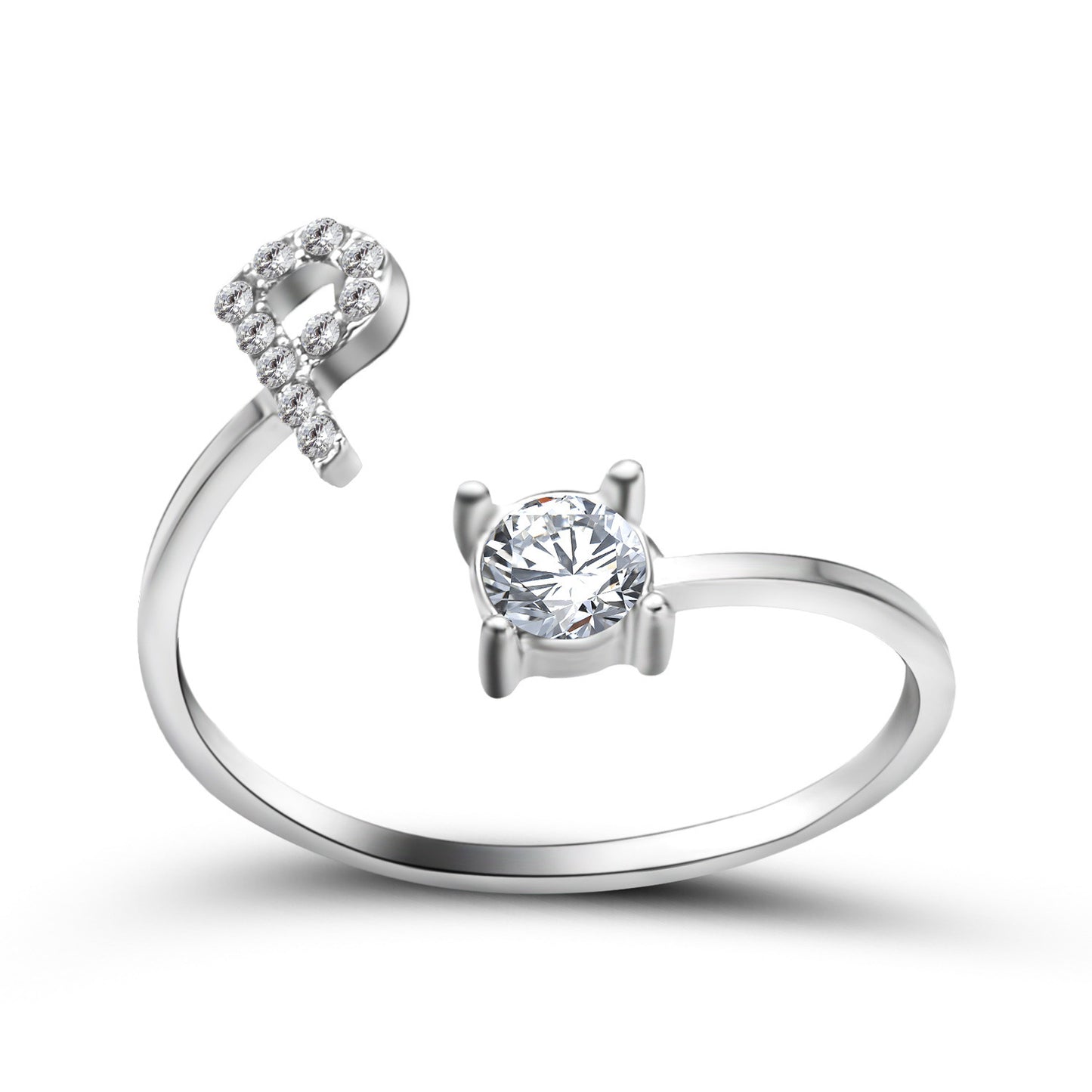 Anillo con inicial VINTAGE