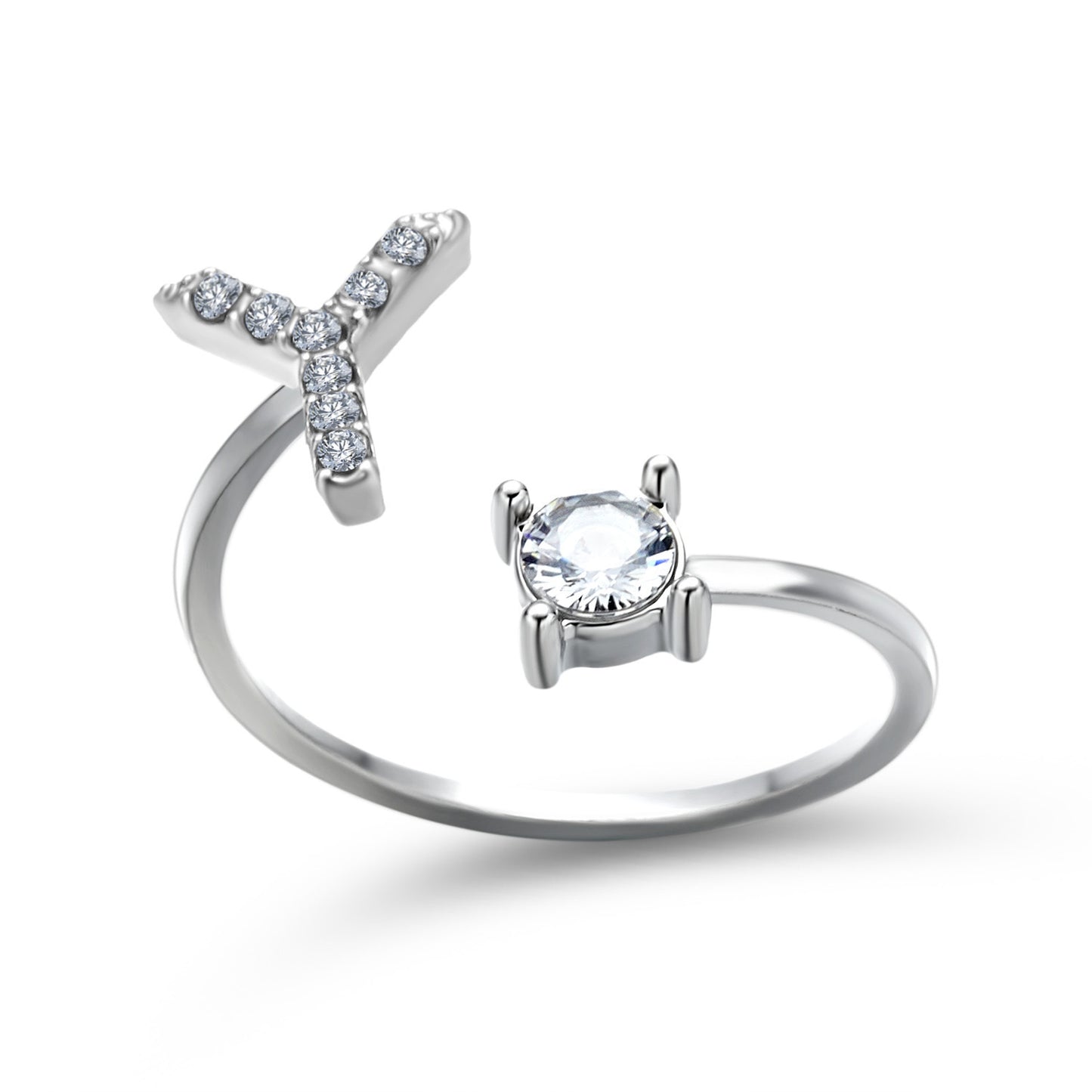 Anillo con inicial VINTAGE