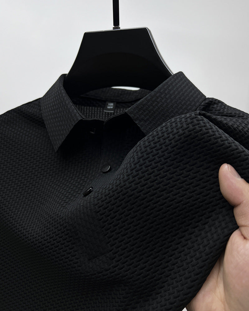 Camiseta manga corta, malla de seda