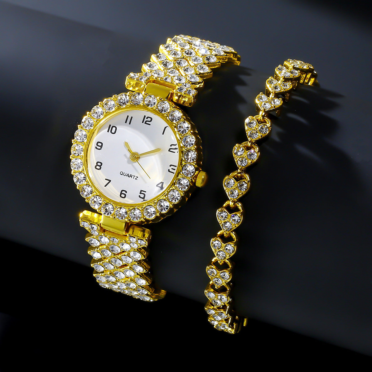 "QUARTZ" Reloj con pulsera para dama