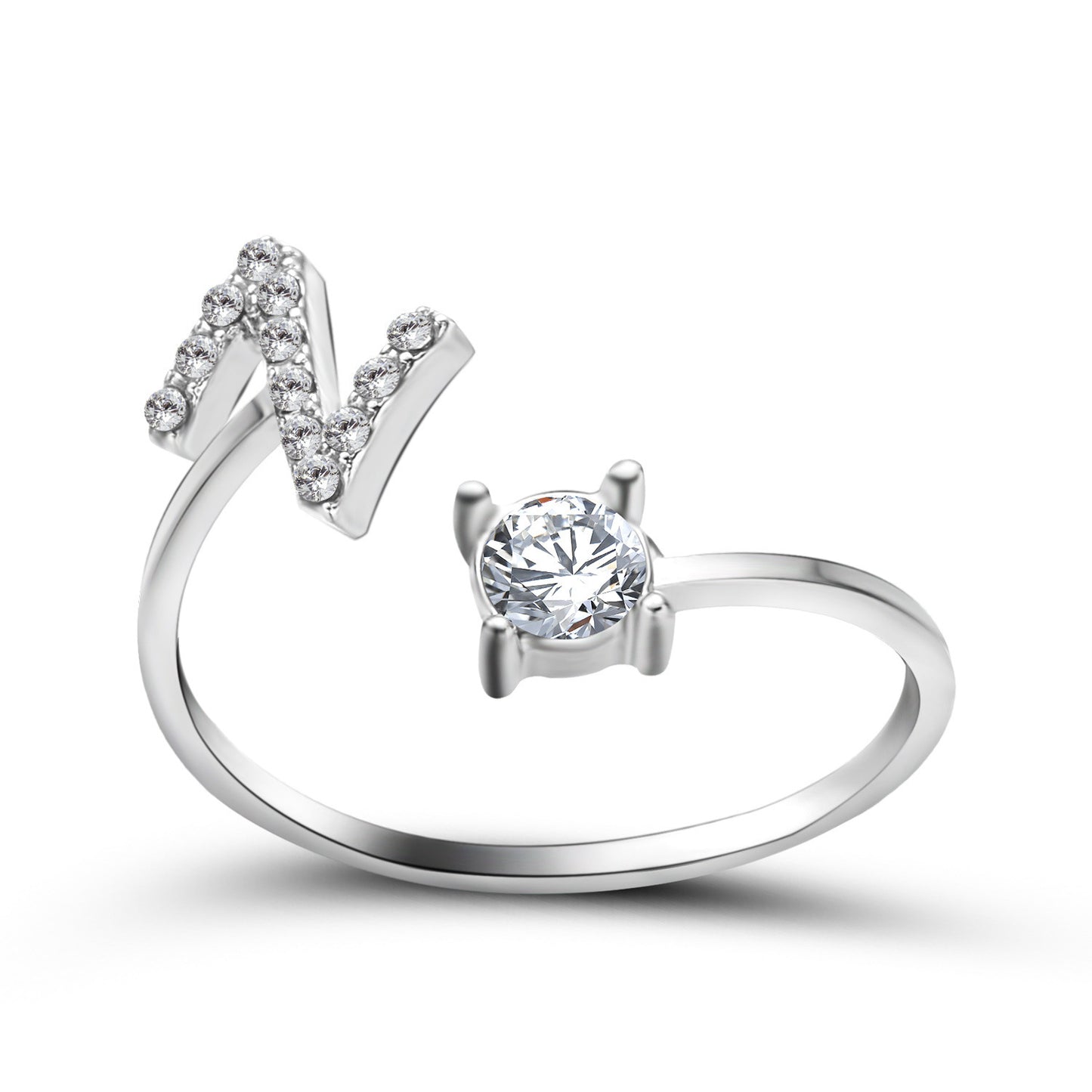 Anillo con inicial VINTAGE