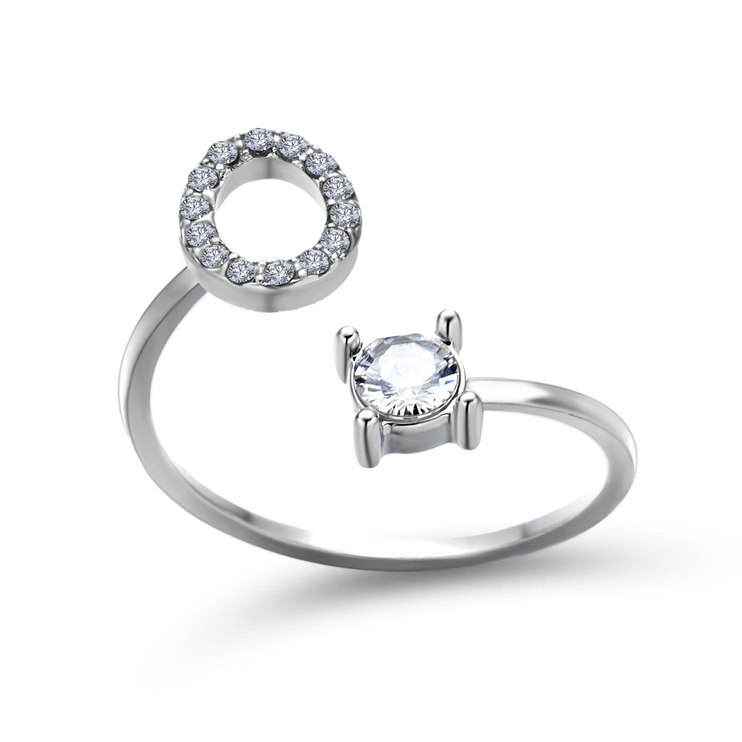 Anillo con inicial VINTAGE