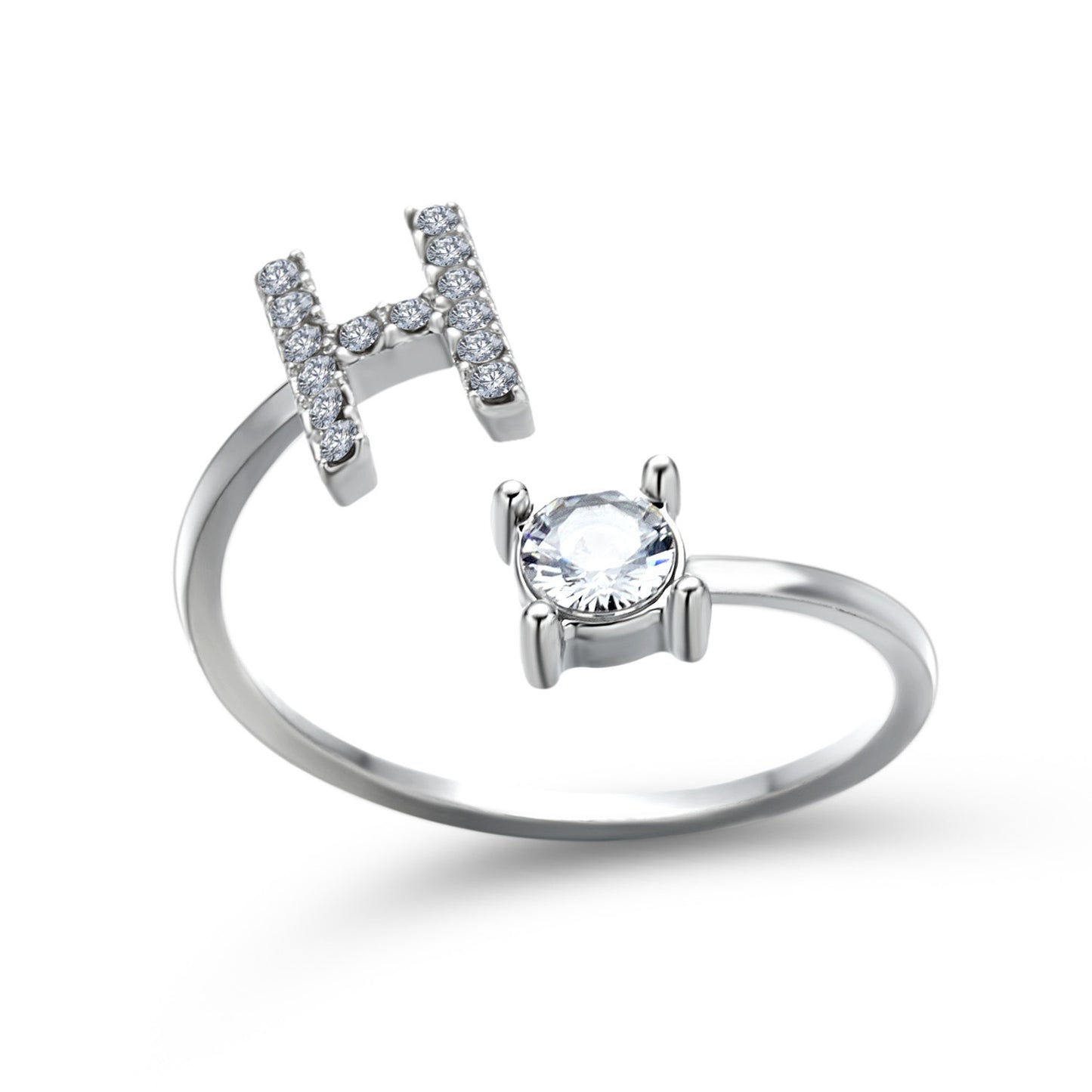 Anillo con inicial VINTAGE