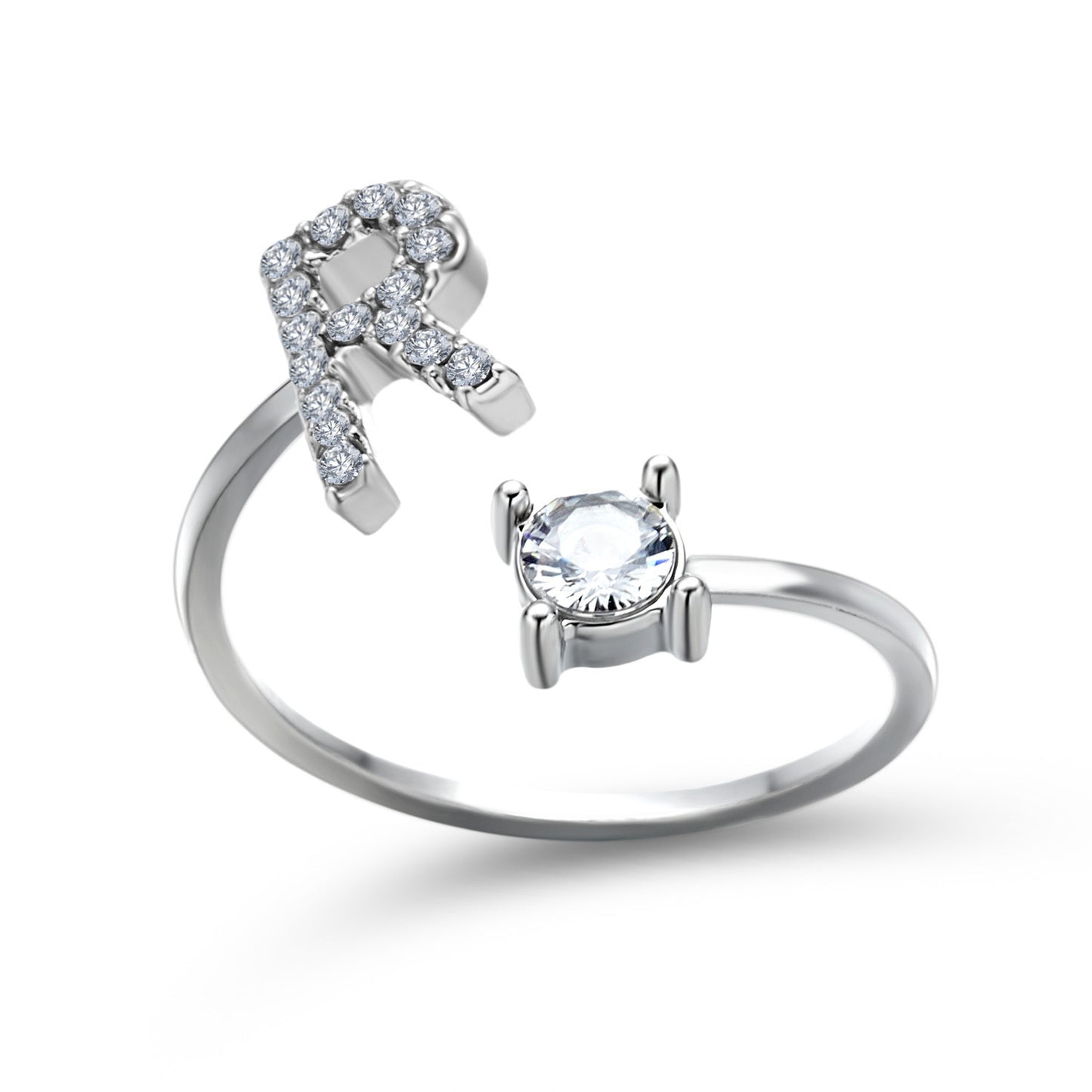 Anillo con inicial VINTAGE
