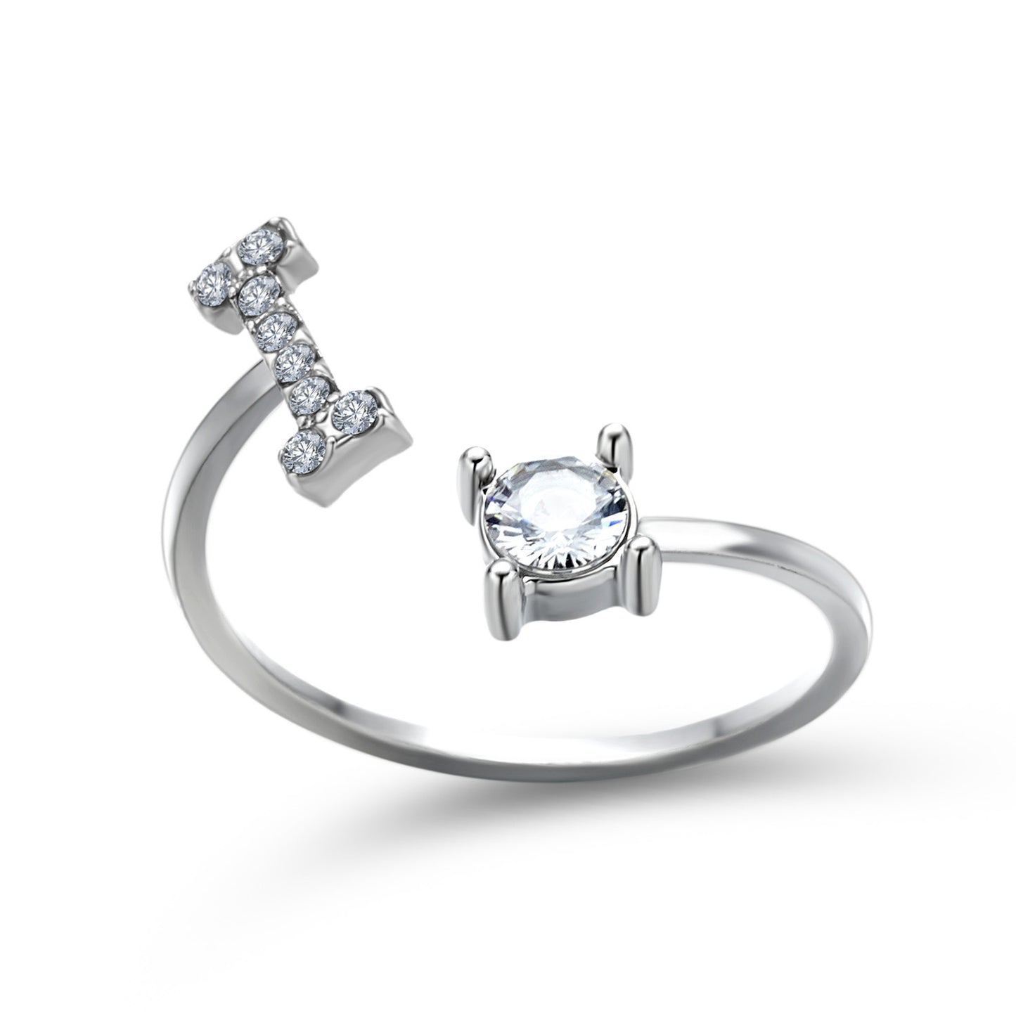 Anillo con inicial VINTAGE