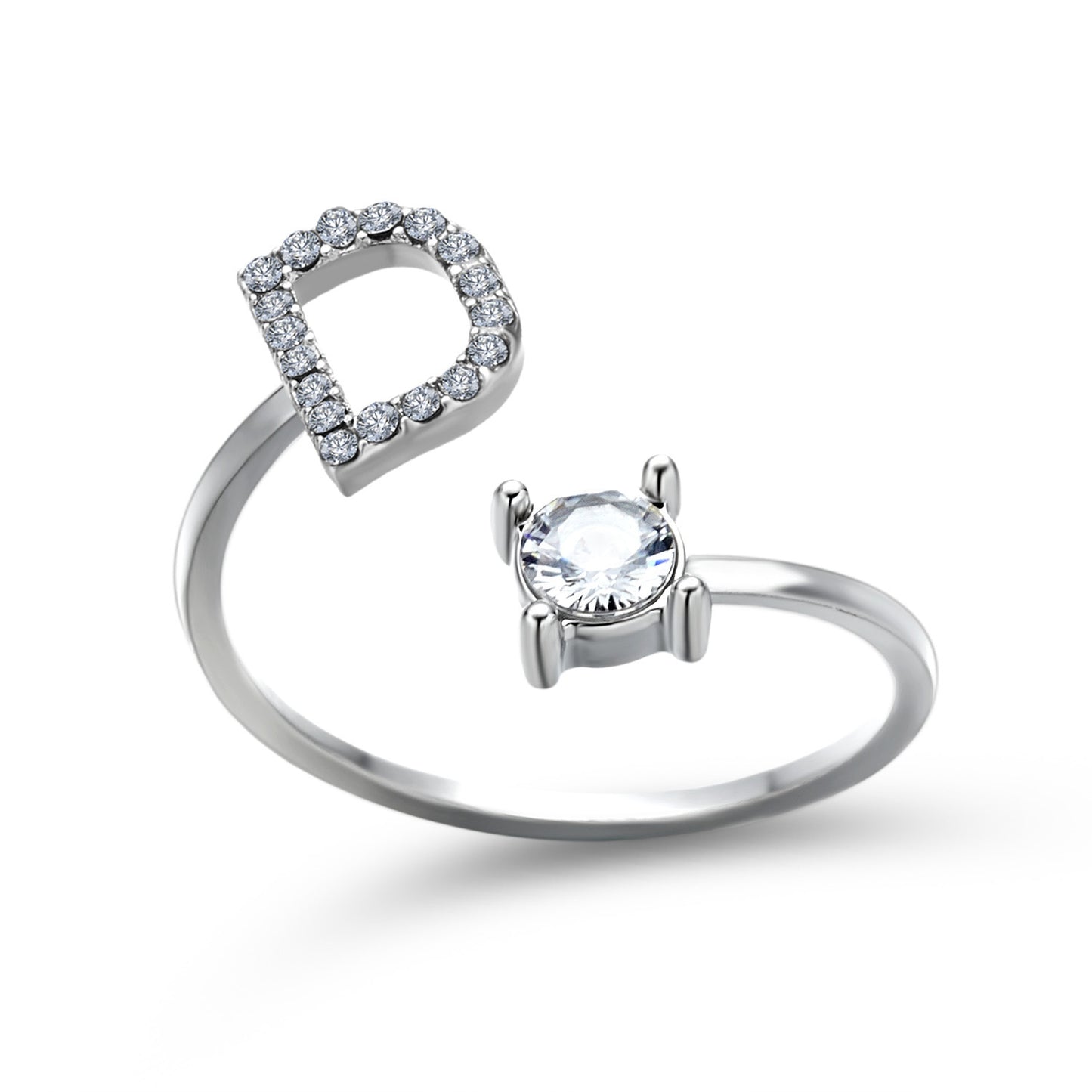 Anillo con inicial VINTAGE