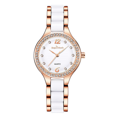 Reloj y pulsera de cuarzo para mujer