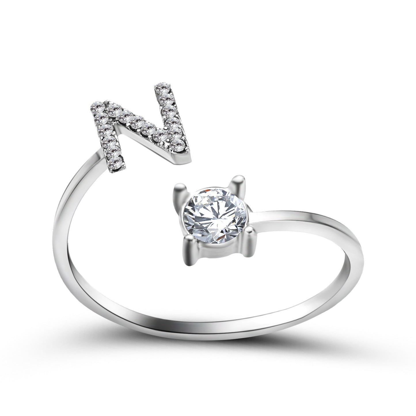 Anillo con inicial VINTAGE