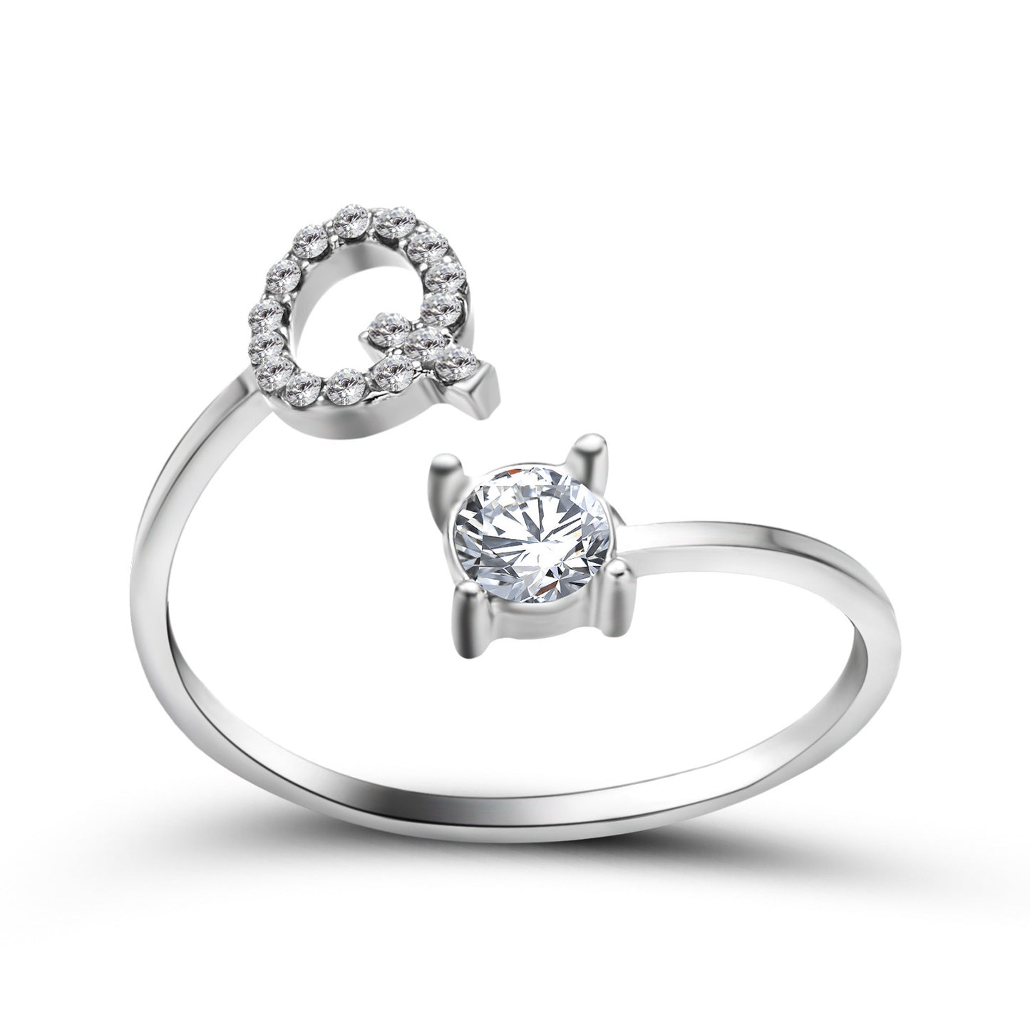Anillo con inicial VINTAGE