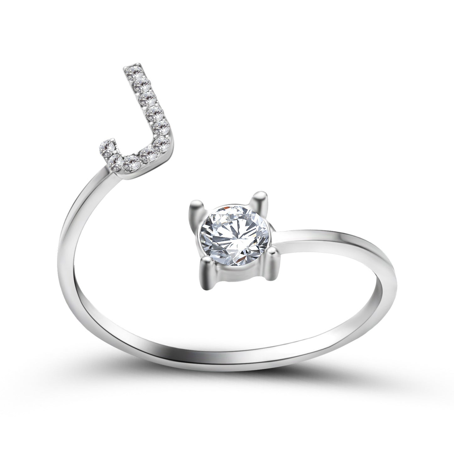 Anillo con inicial VINTAGE