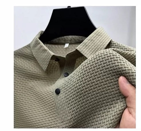Camiseta manga corta, malla de seda