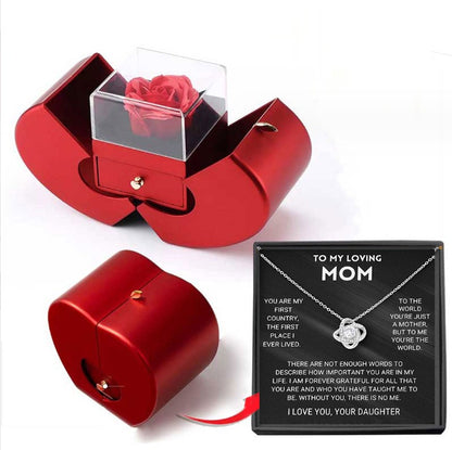 "MANZANA ROJA" joyeria, collar para mujer