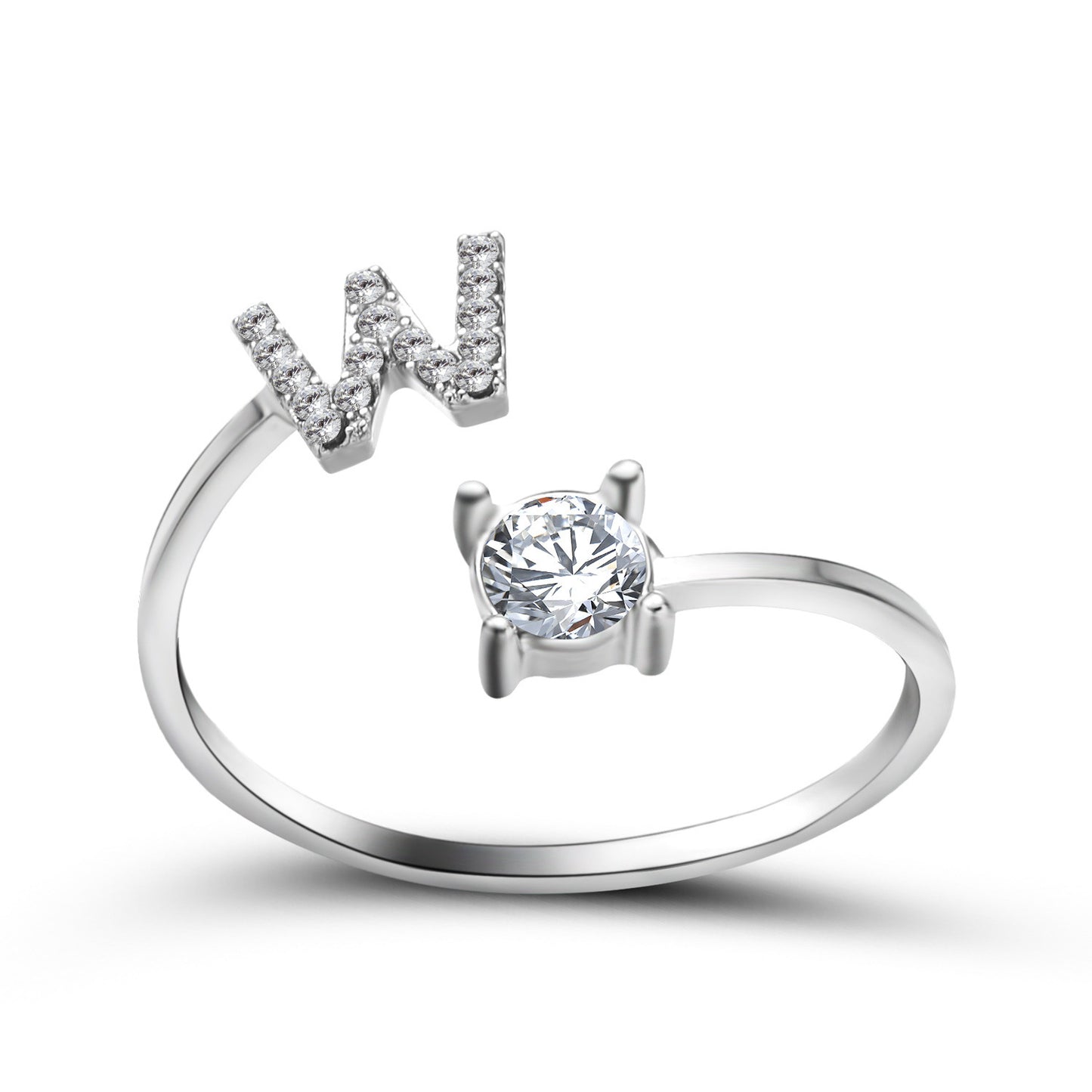 Anillo con inicial VINTAGE