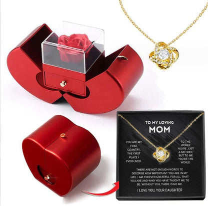 "MANZANA ROJA" joyeria, collar para mujer