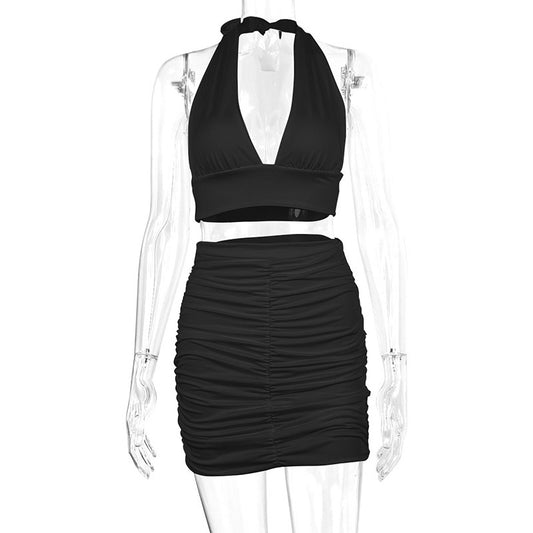 Conjunto top y falda para dama