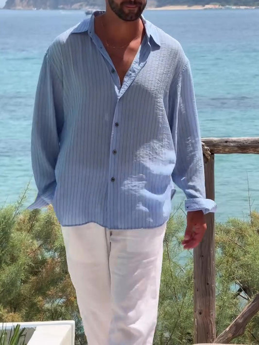 Camisa informal ,azul cielo