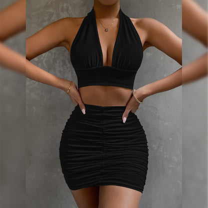 Conjunto top y falda para dama